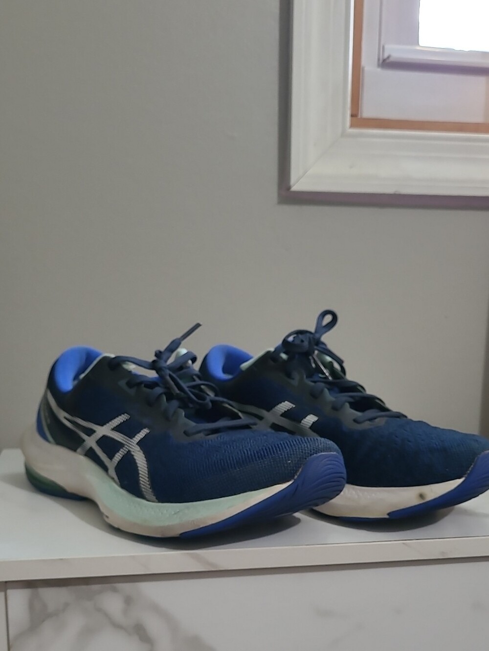 Asics Navy and White Women's Running Shoes Gel Pulse 13